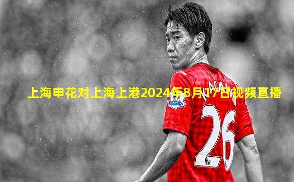 上海申花对上海上港2024年8月17日视频直播