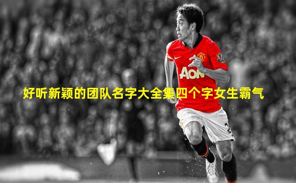 好听新颖的团队名字大全集四个字女生霸气