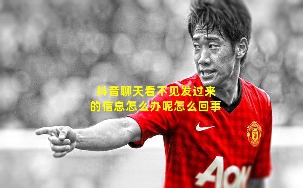 抖音聊天看不见发过来的信息怎么办呢怎么回事